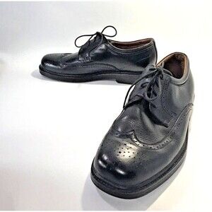 Nunn Bush Black Leather Oxford Wingtips Men's Size 10 M Dress Shoes Work Office